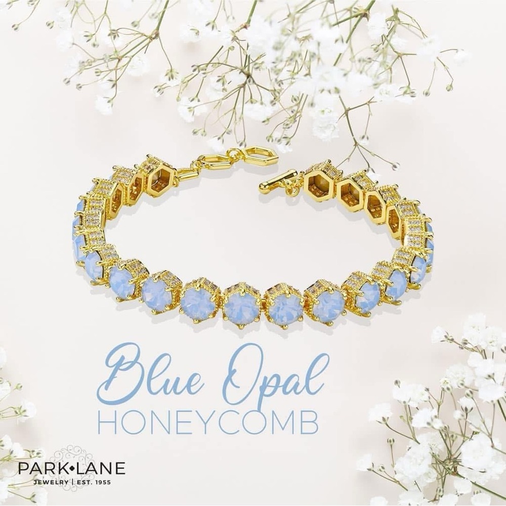 Park Lane Blue Opal Honeycomb Set